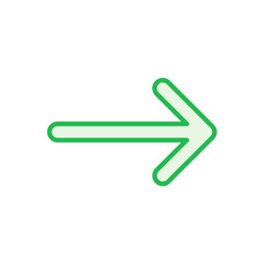 Ok simgesi ayarlandı. Ok sembolü. Web tasarımınız için ok işareti.