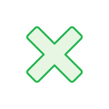 Simgeyi kapat. Simge vektörünü sil. çapraz işaret