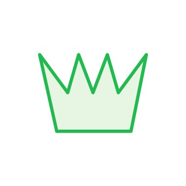 Taç simgesi hazır. taç vektör simgesi