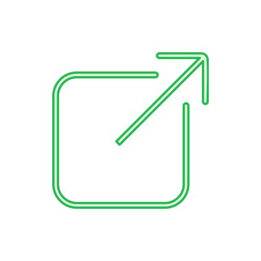 Dış bağlantı simgesi seti. bağlantı simgesi vektörü. hiper bağlantı sembolü