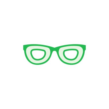 Gözlük simgesi ayarlandı. Gözlük vektör simgesi