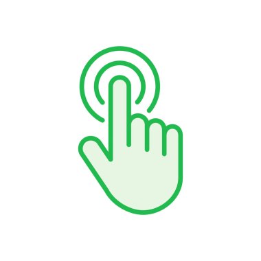 El imleç simgesi seti. İmleç simgesi vektörü. el imleç simgesi tıklaması