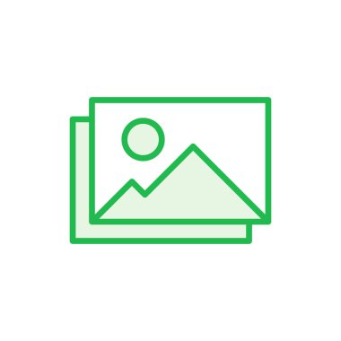 Resim simgesi seti. fotoğraf galerisi simgesi