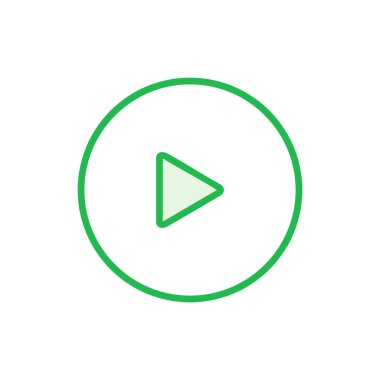 Simge setini çal. Düğme vektör simgesini çal