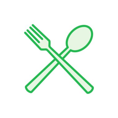 kaşık ve çatal ikonu seti. kaşık, çatal ve bıçak ikonu vektörü. restoran simgesi