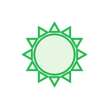 Güneş ikonu ayarlandı. Parlaklık Simgesi vektörü