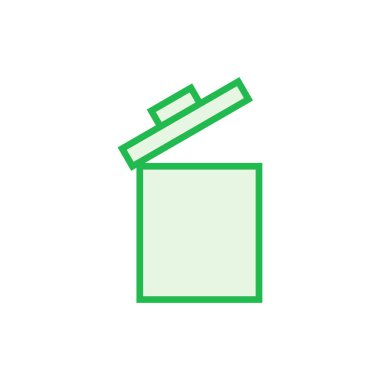 Çöp simgesi seti. Çöp kutusu simgesi. Simge vektörünü sil. çöp