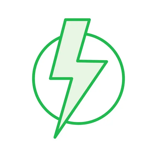 Macht Icoon Ingesteld Vermogensschakelaar Ikoon Elektriciteit — Stockvector