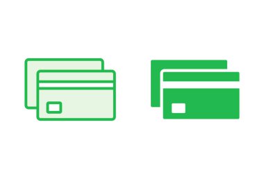 Kredi kartı simgesi seti. Kredi kartı ödeme simgesi vektörü