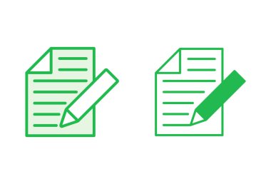 Not simgesi ayarlandı. not defteri simgesi vektörü