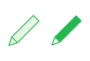 Kalem simgesi seti. kalem sembolü. Simge vektörünü düzenle