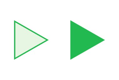 Simge setini çal. Düğme vektör simgesini çal