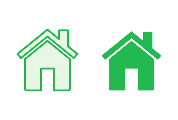 House Icon Set Home Icon Vector — Stock Vector