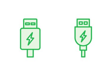 Usb simgesi ayarlandı. Flash disk simgesi vektörü