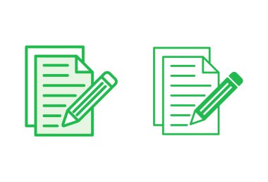 Not simgesi ayarlandı. not defteri simgesi vektörü