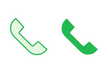 Simge seti. Telefon simgesi vektörü. Telefon simgesi vektörü. Bizimle irtibata geç 