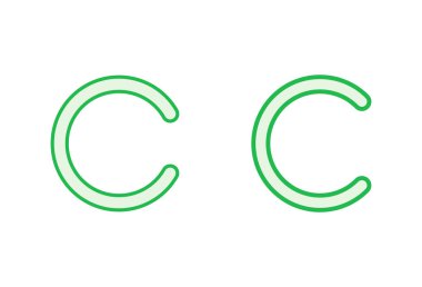 Telif hakkı simgesi seti. telif hakkı sembolleri