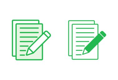 Not simgesi ayarlandı. not defteri simgesi vektörü