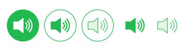 Hoparlör simgesi hazır. Hacim simgesi vektörü. Hoparlör ikon vektörü. ses sembolü