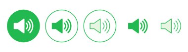 Hoparlör simgesi hazır. Hacim simgesi vektörü. Hoparlör ikon vektörü. ses sembolü