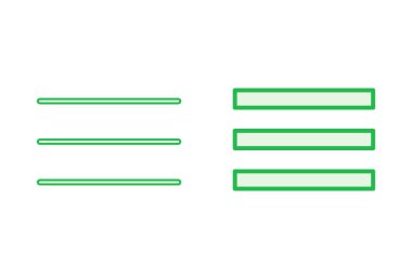 Menü Simgesi ayarlandı. Web menü simgesi. Hamburger menüsü sembolü