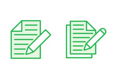 Not simgesi ayarlandı. not defteri simgesi vektörü