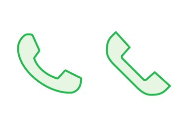 Simge seti. Telefon simgesi vektörü. Telefon simgesi vektörü. Bizimle irtibata geç 