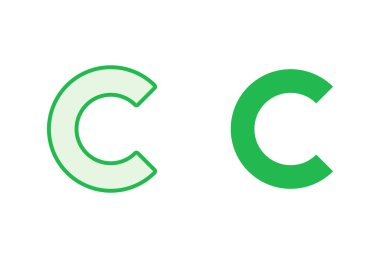 Telif hakkı simgesi seti. telif hakkı sembolleri