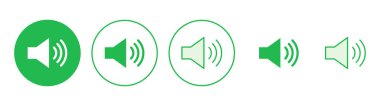 Hoparlör simgesi hazır. Hacim simgesi vektörü. Hoparlör ikon vektörü. ses sembolü