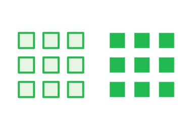 Menü Simgesi ayarlandı. Web menü simgesi. Hamburger menüsü sembolü