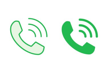 Simge seti. Telefon simgesi vektörü. Telefon simgesi vektörü. Bizimle irtibata geç 