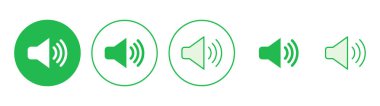 Hoparlör simgesi hazır. Hacim simgesi vektörü. Hoparlör ikon vektörü. ses sembolü