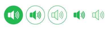 Hoparlör simgesi hazır. Hacim simgesi vektörü. Hoparlör ikon vektörü. ses sembolü