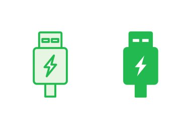 Usb simgesi ayarlandı. Flash disk simgesi vektörü