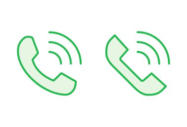 Simge seti. Telefon simgesi vektörü. Telefon simgesi vektörü. Bizimle irtibata geç 