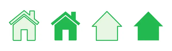 House Icon Set Home Icon Vector — Stock Vector