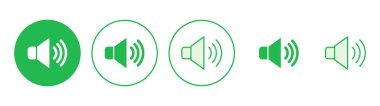Hoparlör simgesi hazır. Hacim simgesi vektörü. Hoparlör ikon vektörü. ses sembolü