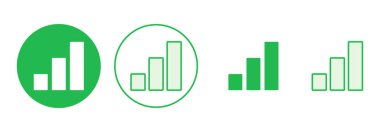 Büyüyen grafik simgesi seti. Grafik simgesi. diyagram simgesi