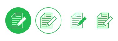 Not simgesi ayarlandı. not defteri simgesi vektörü