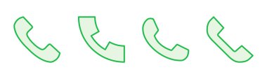 Simge seti. Telefon simgesi vektörü. Telefon simgesi vektörü. Bizimle irtibata geç 