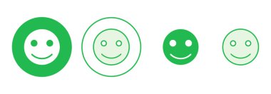 Gülümseme ikonu hazır. Gülümseme simgesi. Geri bildirim 