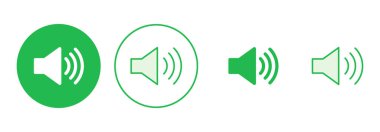 Hoparlör simgesi hazır. Hacim simgesi vektörü. Hoparlör ikon vektörü. ses sembolü