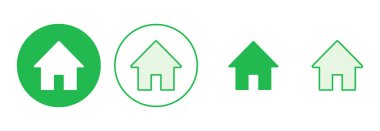 Ev simgesi seti. Ev simgesi vektörü