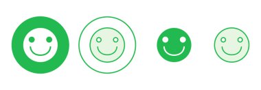 Gülümseme ikonu hazır. Gülümseme simgesi. Geri bildirim 