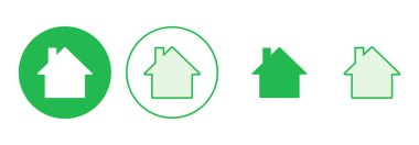 Ev simgesi seti. Ev simgesi vektörü