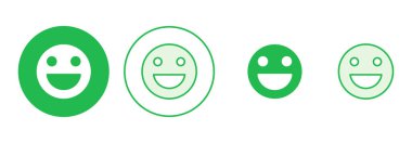 Gülümseme ikonu hazır. Gülümseme simgesi. Geri bildirim 