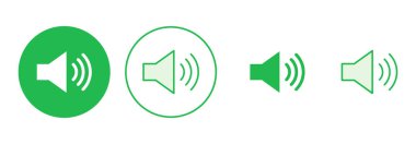 Hoparlör simgesi hazır. Hacim simgesi vektörü. Hoparlör ikon vektörü. ses sembolü