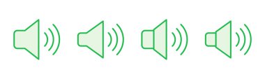 Hoparlör simgesi hazır. Hacim simgesi vektörü. Hoparlör ikon vektörü. ses sembolü