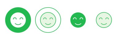 Gülümseme ikonu hazır. Gülümseme simgesi. Geri bildirim 