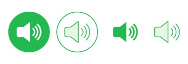 Hoparlör simgesi hazır. Hacim simgesi vektörü. Hoparlör ikon vektörü. ses sembolü